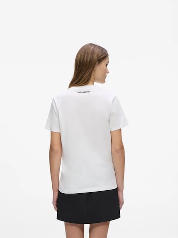 Karl Lagerfeld Tričko 'Ikon Choupette' – bílá