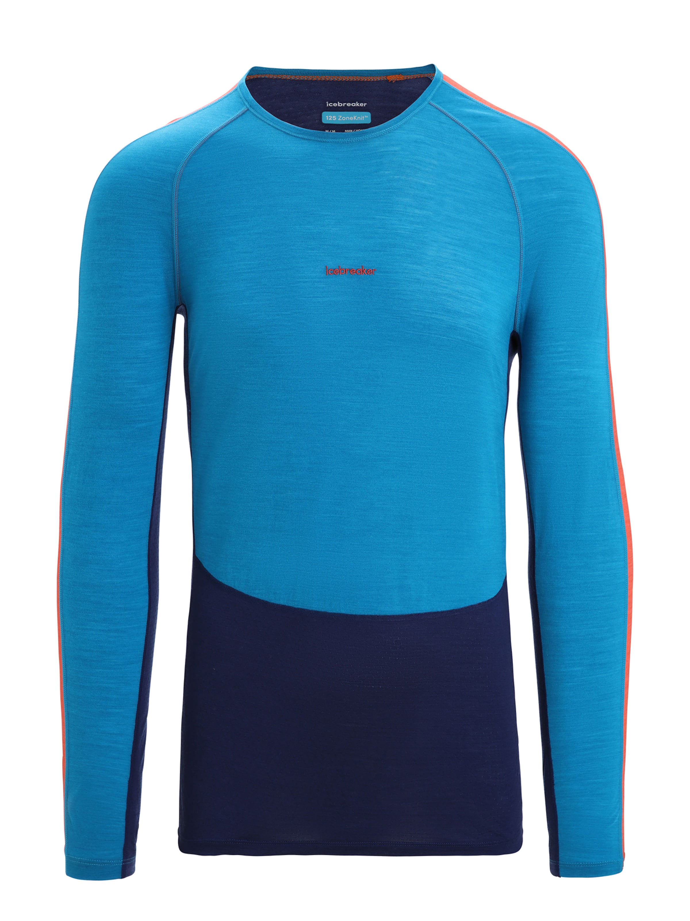 ICEBREAKER Base Layer in Blue: front