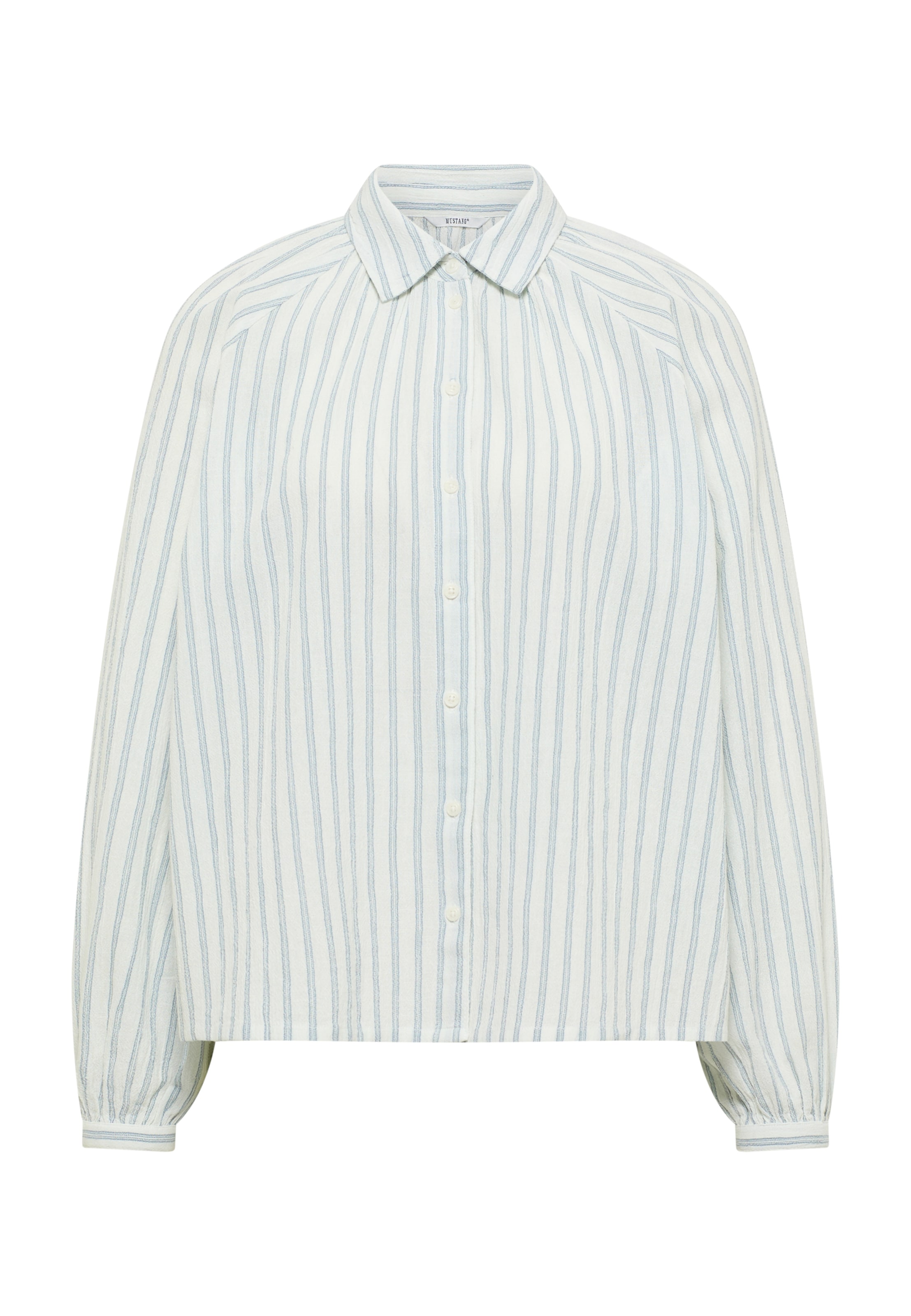 MUSTANG Blouse 'Flora' in XS in Light blue / White, Item view
