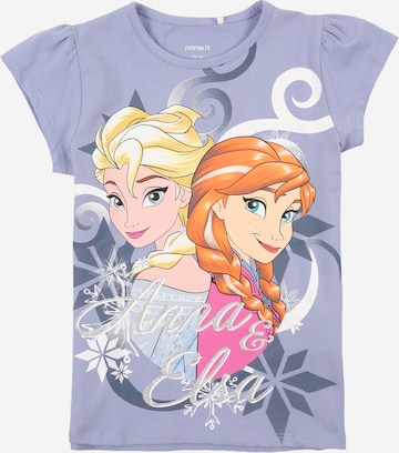 NAME IT Shirt 'NMFMOMI FROZEN' in Purple: front