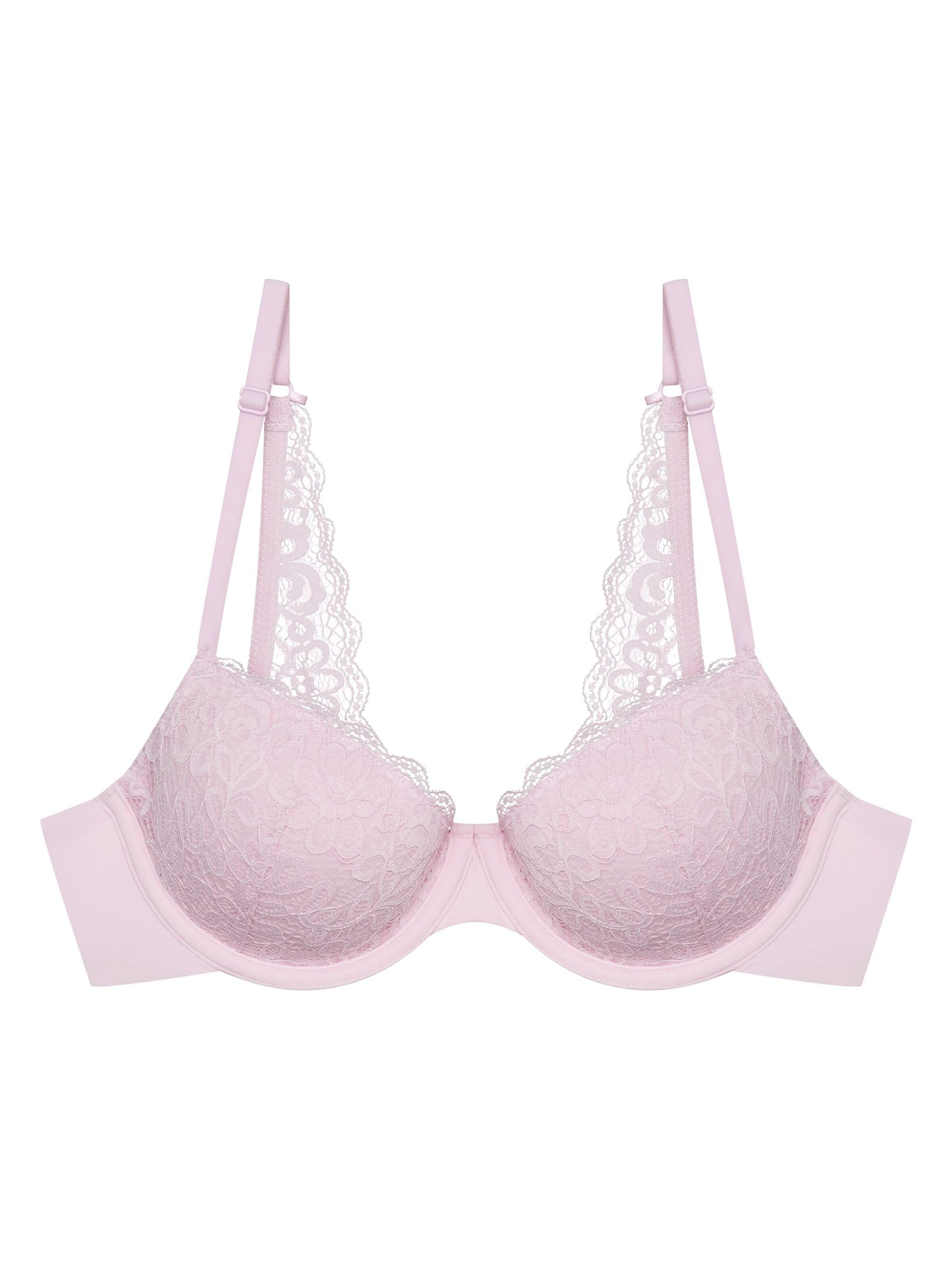 ESOTIQ - Push-up Sujetador 'Bügel-BH Arien, Racerback, florale Spitze' en rosa