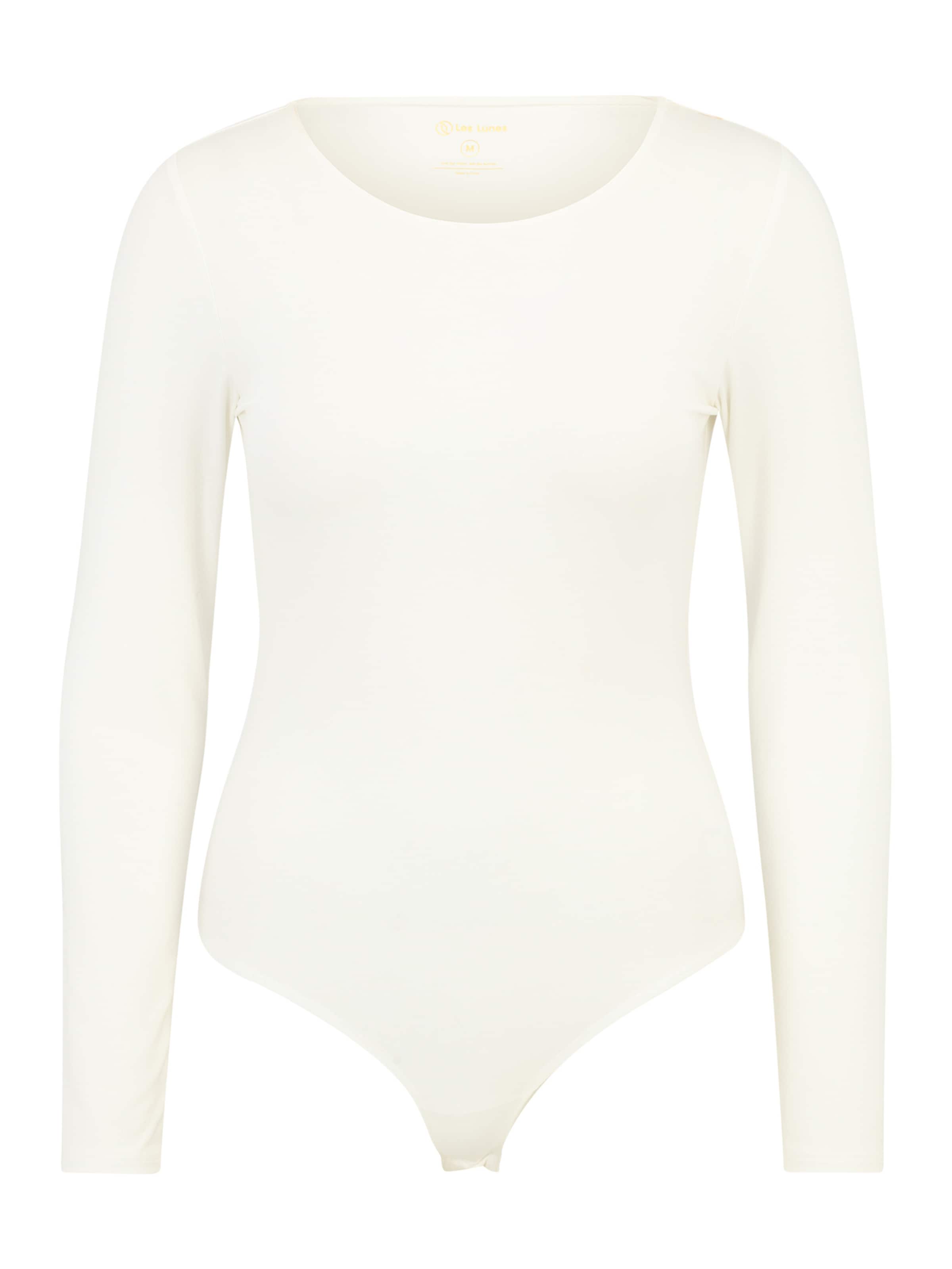 Les Lunes Shirt body 'Alena' in Wit: voorkant