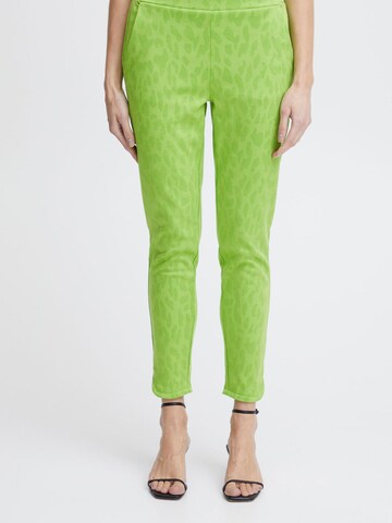 regular Pantaloni 'Kate' di ICHI in verde: frontale