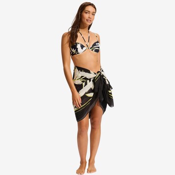 Seafolly Tuch 'Birds of Paradise' in Schwarz