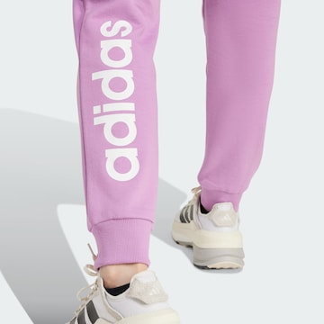 ADIDAS SPORTSWEAR Tapered Workout Pants 'Essentials' in Purple