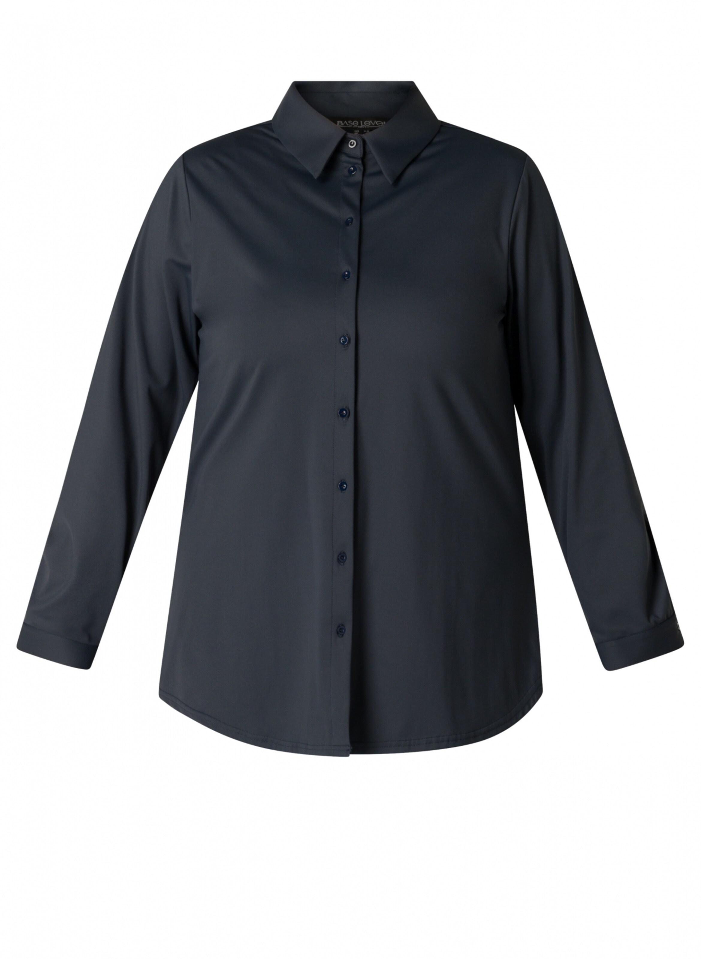 BASE LEVEL CURVY Blouse in Blue: front