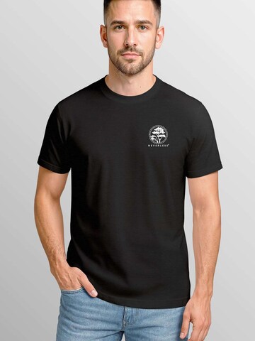 Neverless Shirt 'Japan Kompass' in Black