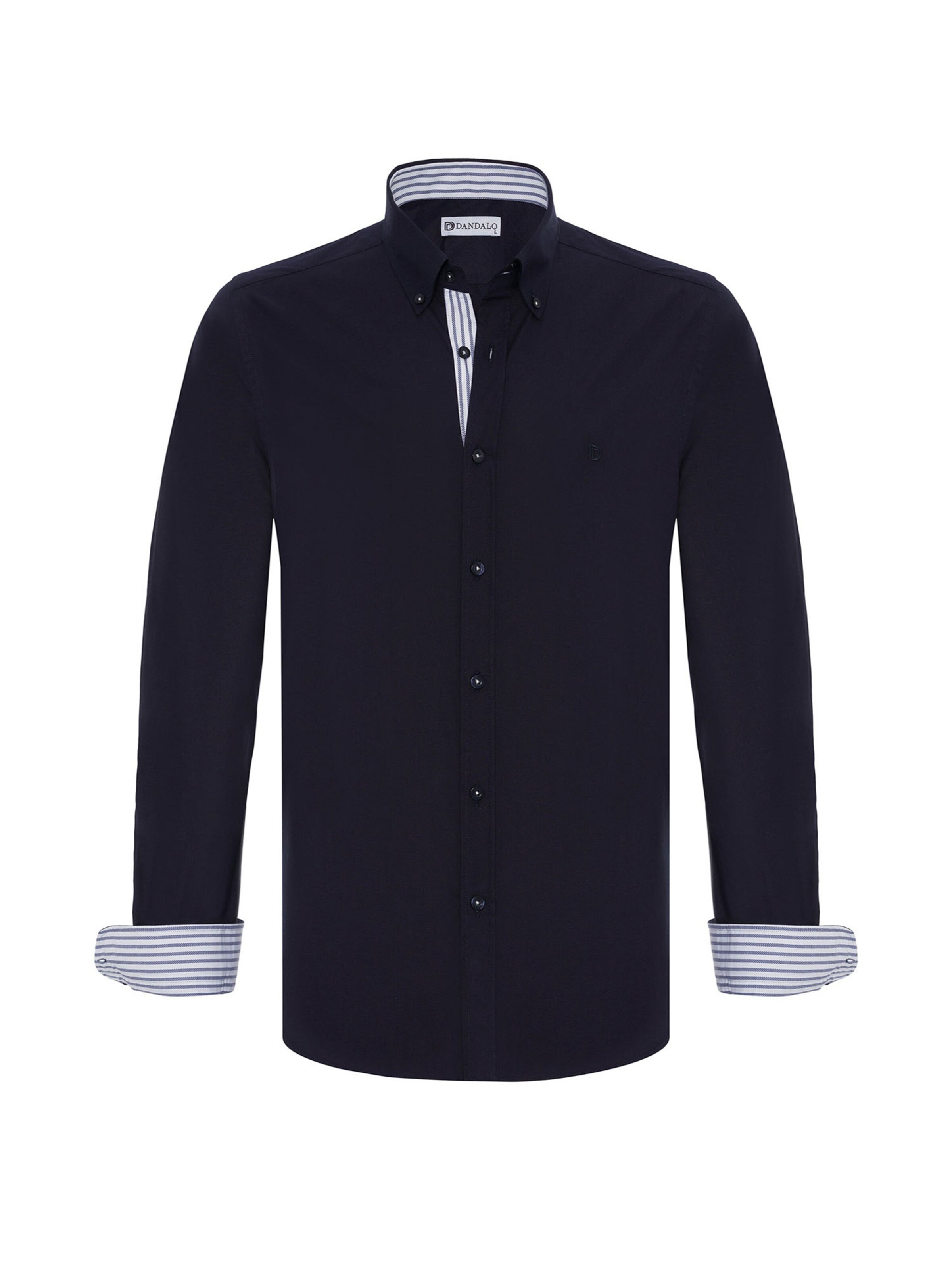 Dandalo Regular fit Overhemd in Blauw: voorkant