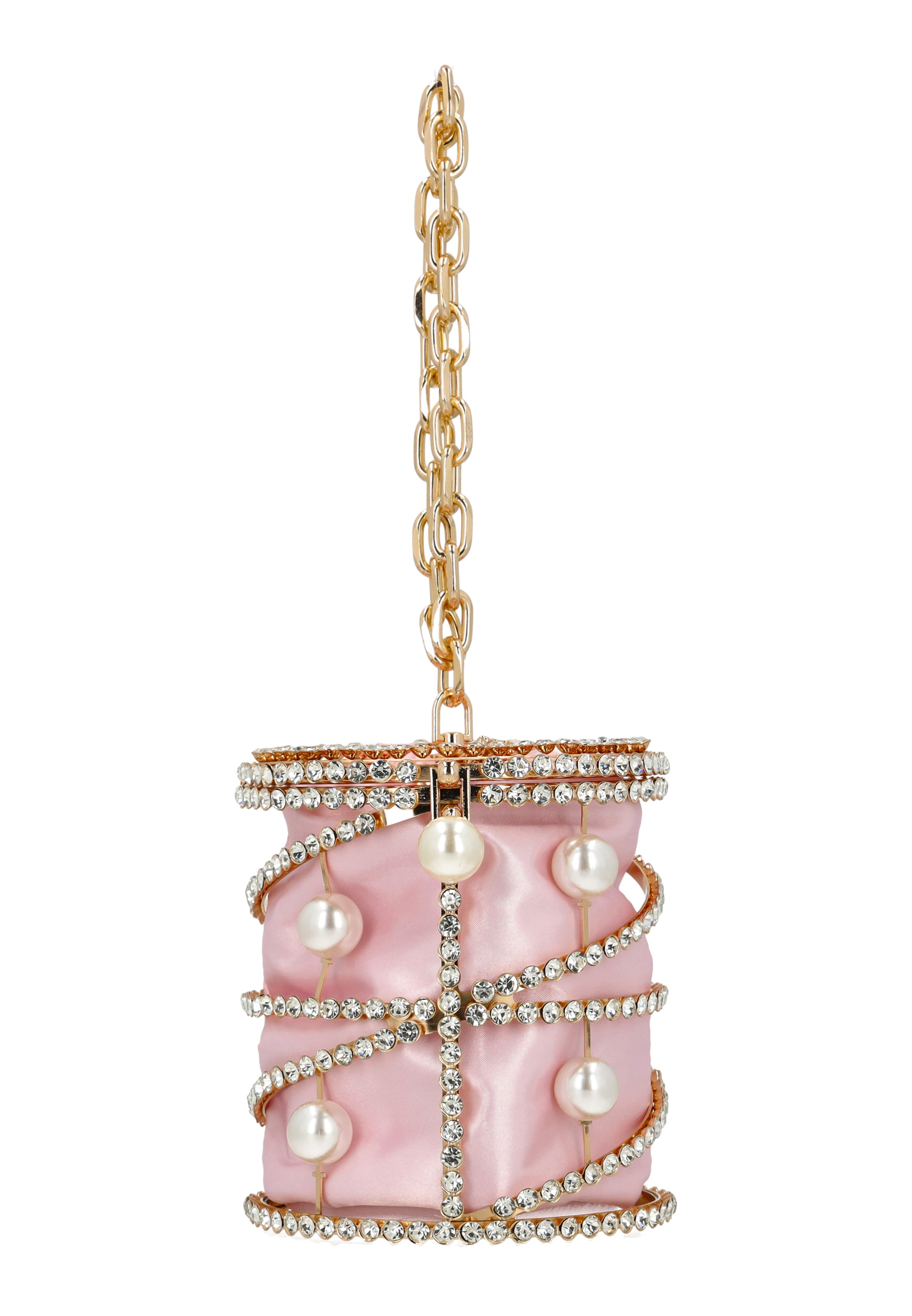 faina Clutch in Pink: Vorderseite