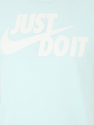 Coupe regular T-Shirt 'Swoosh' Nike Sportswear en bleu
