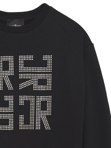 John Richmond Sweatshirt 'Bedazzled Monogram' in Black