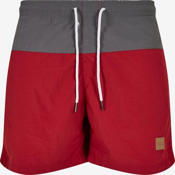 Shorts de bain Urban Classics en rouge : devant