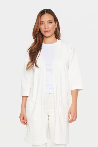 Cardigan 'Kila' SAINT TROPEZ en blanc : devant