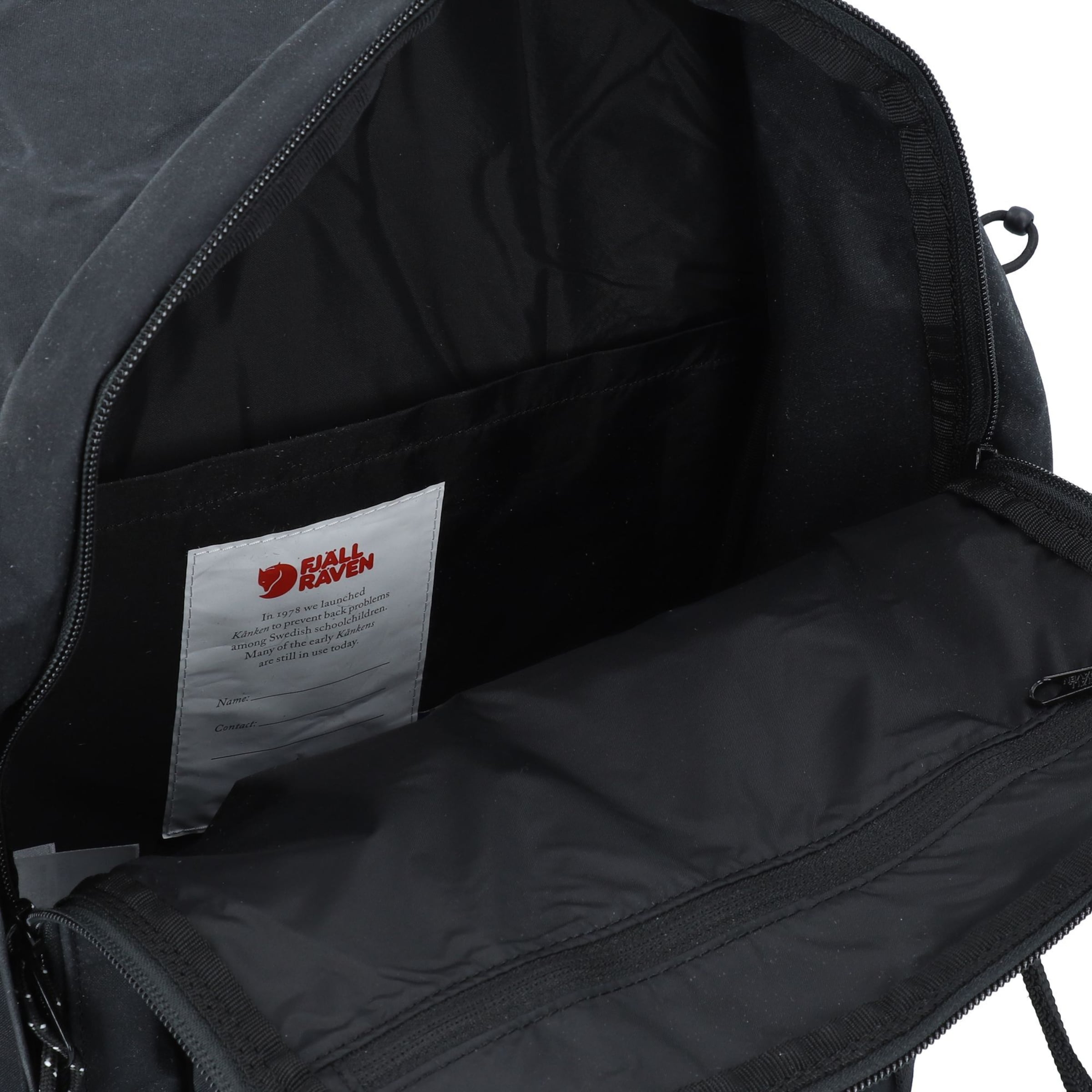Fjällräven Backpack 'Kanken Outlong' in Black