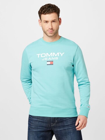 Tommy Jeans Mikina – modrá: přední strana