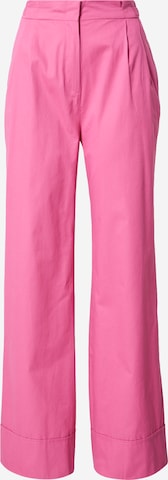 ESPRIT Bő szár Élére vasalt nadrágok - rózsaszín: elől