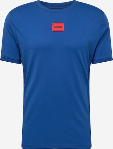 HUGO Red T-shirt 'Diragolino212' i blå: framsida