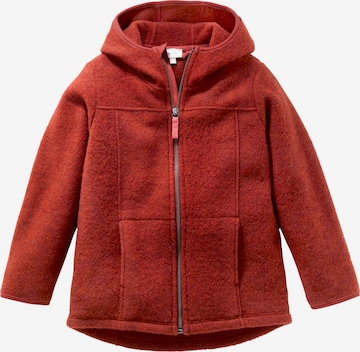 hessnatur Fleece jas in Rood: voorkant
