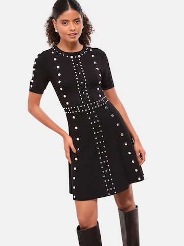 Lipsy Knit dress in Black: front