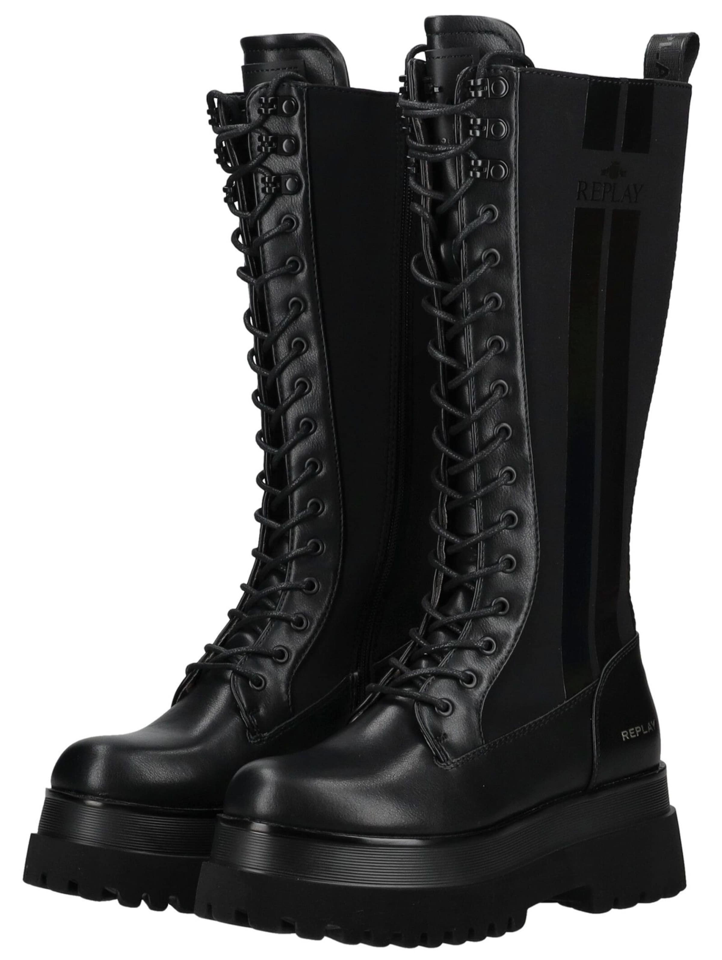 REPLAY Veterlaarzen in Zwart