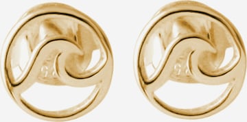 Gemshine Earrings 'Welle' in Gold: front