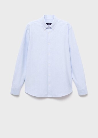 MANGO MAN Regular fit Button Up Shirt 'Oxford' in Blue