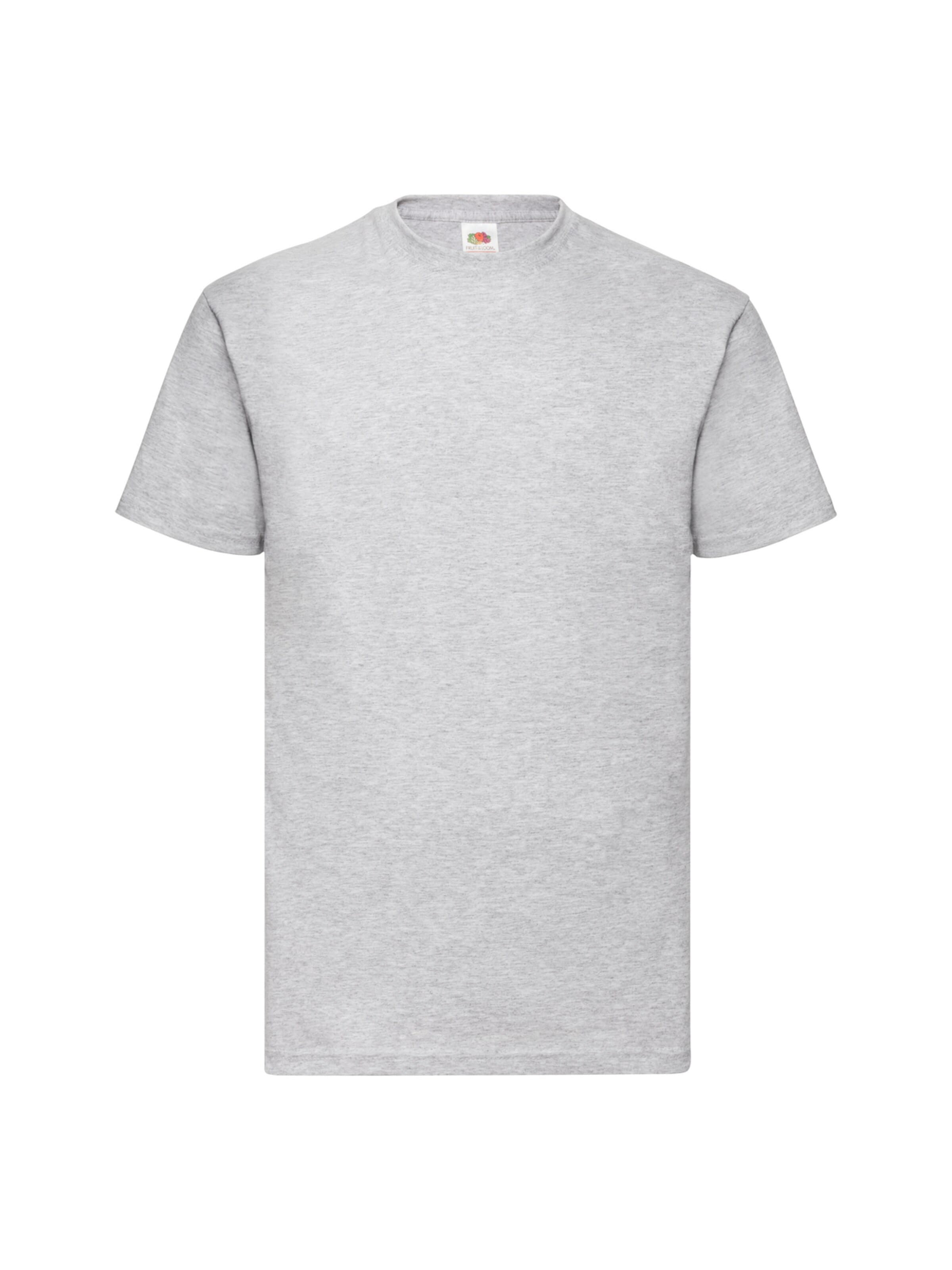 FRUIT OF THE LOOM Shirts 'T-shirt' i grå: forside
