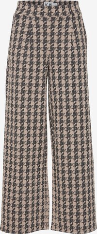 Wide leg Pantaloni chino ' Kate ' di ICHI in beige: frontale
