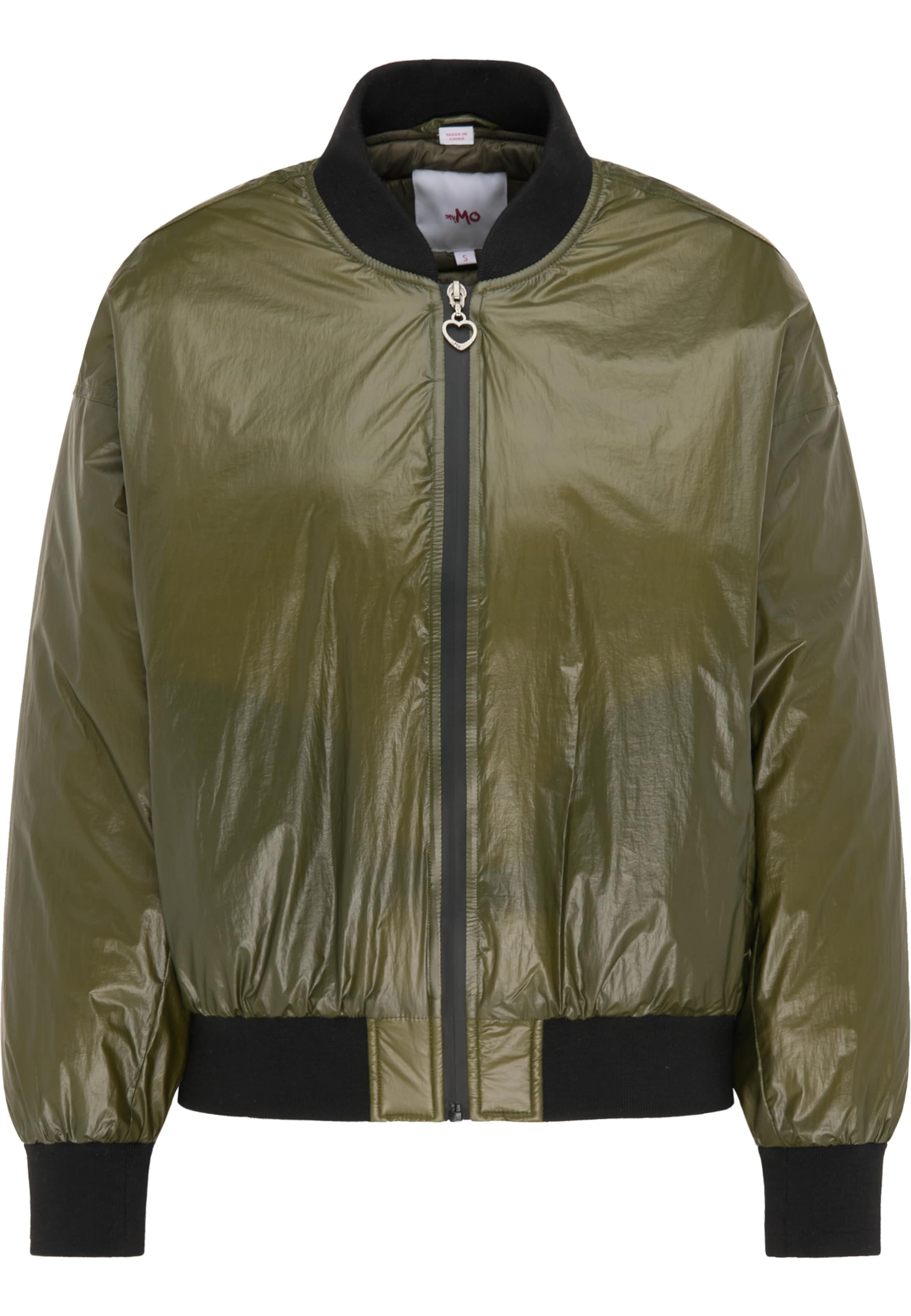 MYMO Veste mi-saison en olive / noir, Vue avec produit