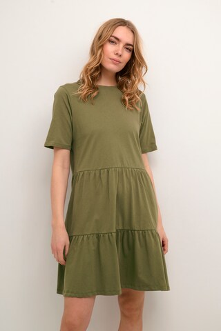 Cream Dress 'Noba' in Green: front