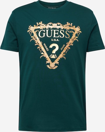 Maglietta di GUESS in verde: frontale