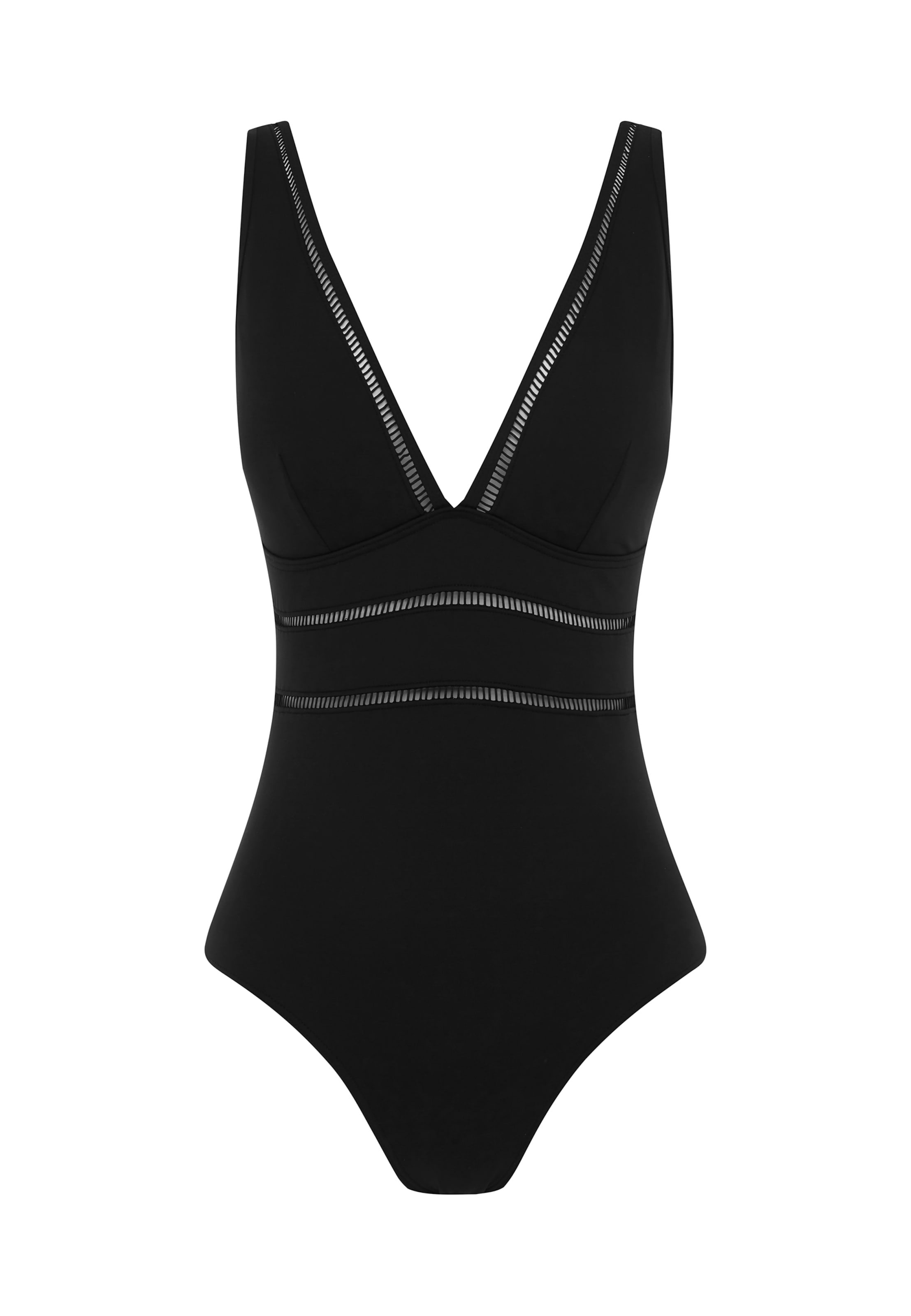 SEA LEVEL Triangel Badpak 'Essentials Edit' in Zwart: voorkant