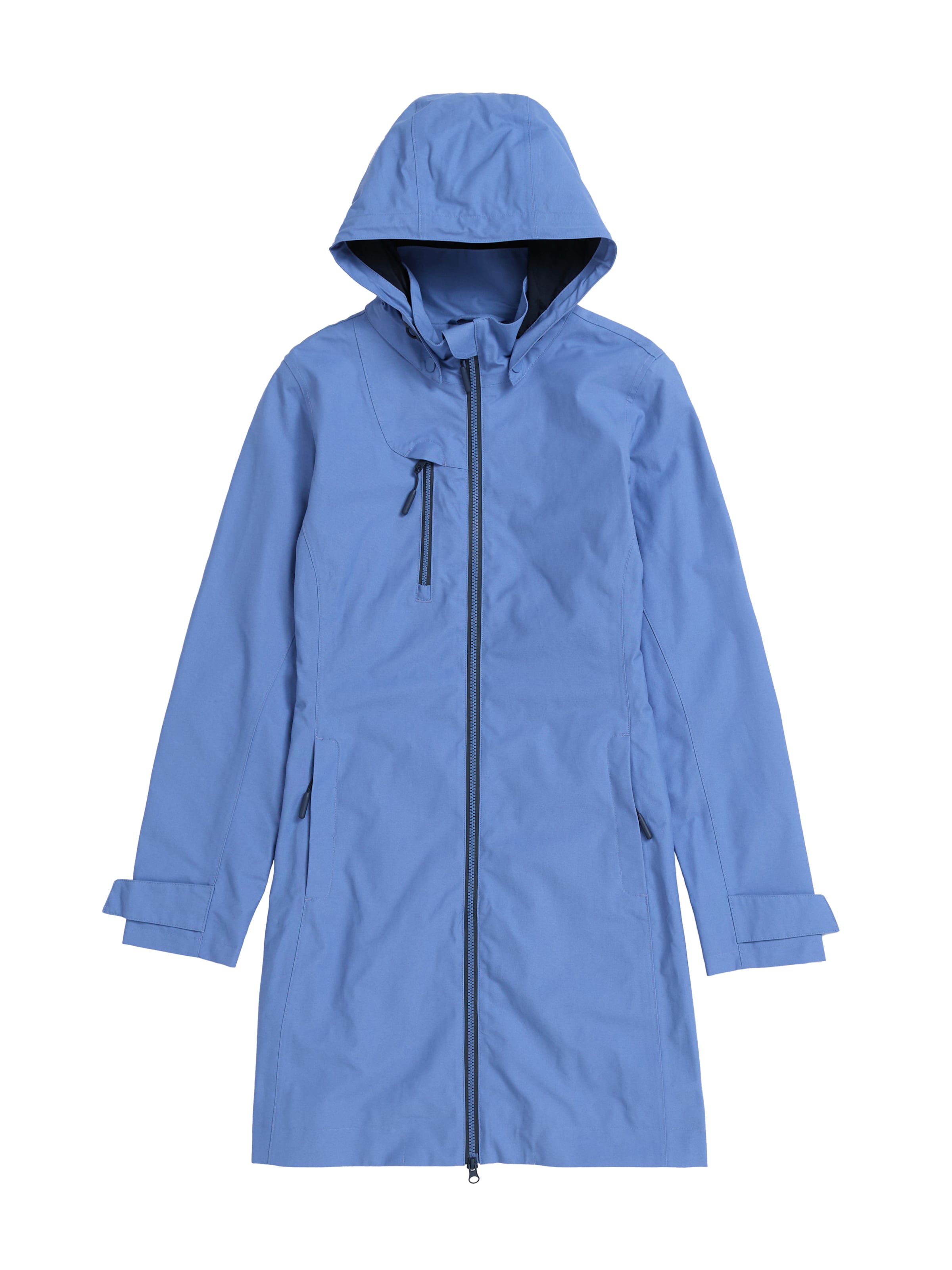 Seasalt Cornwall - Abrigo de entretiempo 'Coverack' en azul: frente