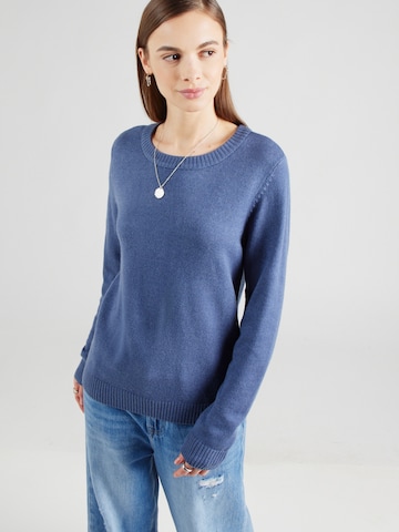 VILA Trui 'VIRIL' in Blauw: voorkant