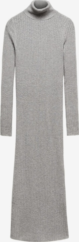 MANGO Stickad klänning 'Goletac' i grå: framsida
