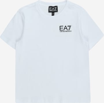 T-Shirt EA7 Emporio Armani en blanc : devant