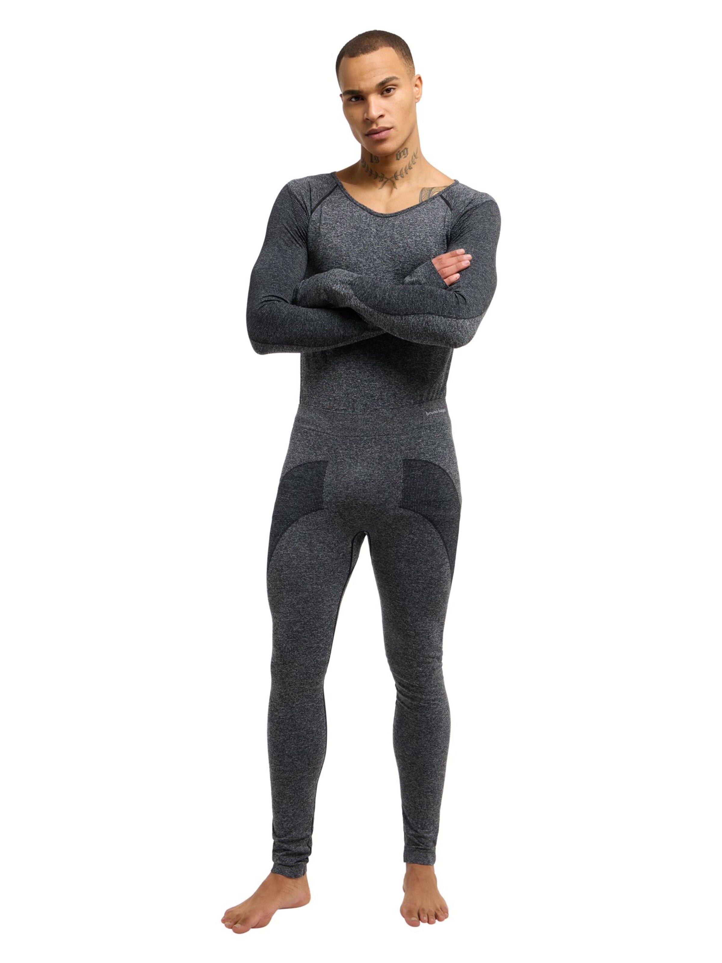 Bruno Banani Lange Unterhose 'CHAMBERS' in Grau