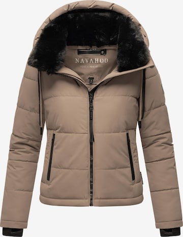 NAVAHOO Winter Jacket 'Mit Liebe XIV' in Brown: front