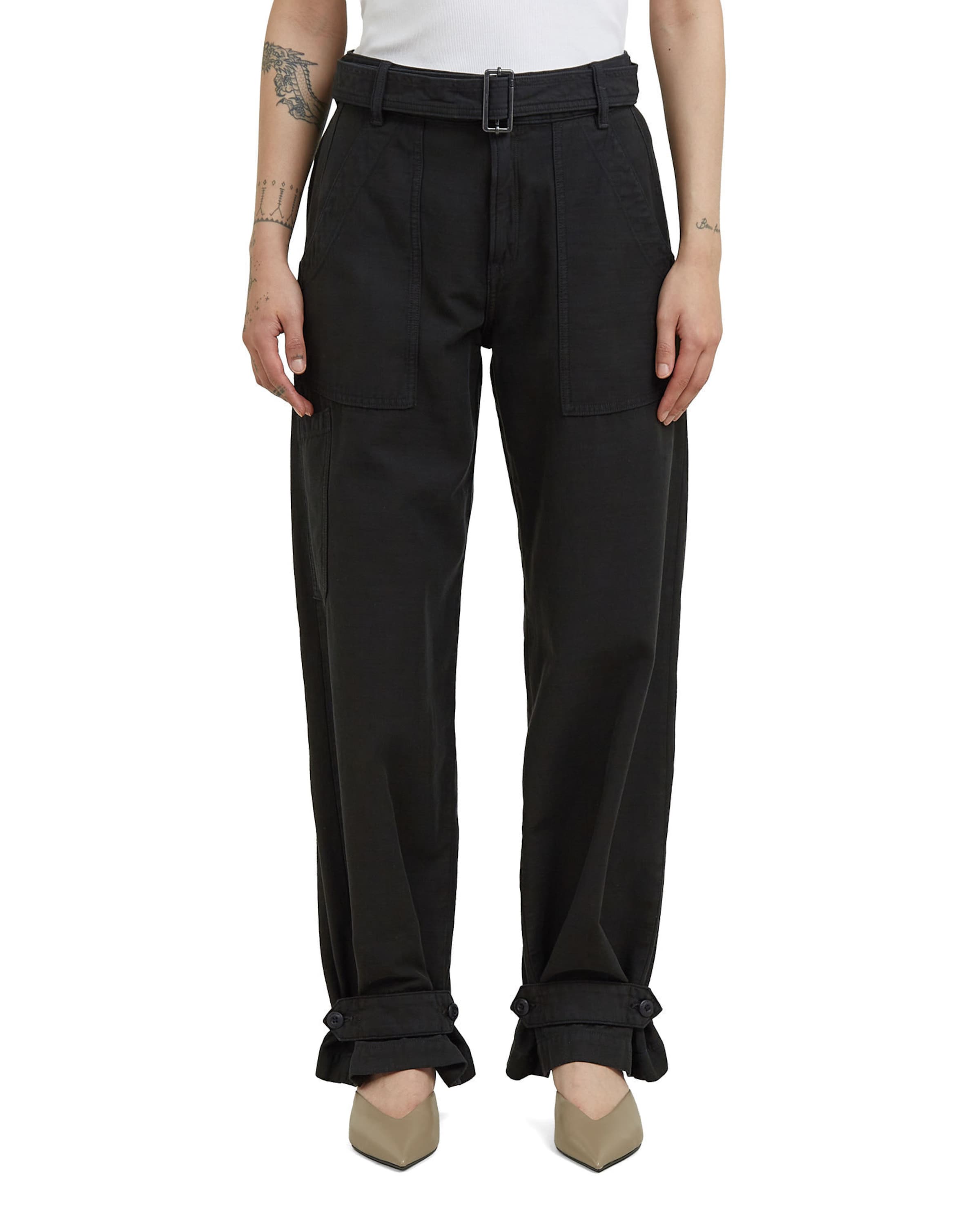 G-STAR Loose fit Cargo jeans ' ' in Black: front