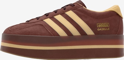 Sportbačiai be auliuko 'GAZELLE STACK' iš ADIDAS ORIGINALS, spalva – ruda / pastelinė geltona, Prekių apžvalga