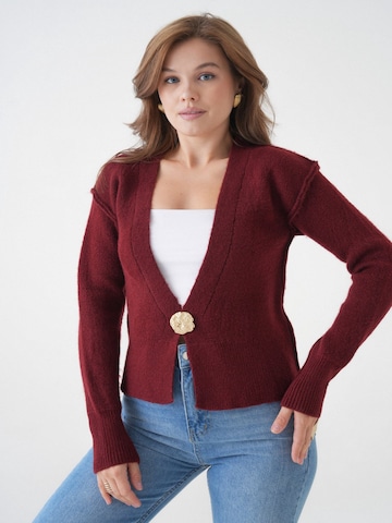 Cardigan WOMAN VISION en rouge