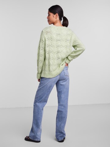 PIECES Sweater 'Bibbi' in Green