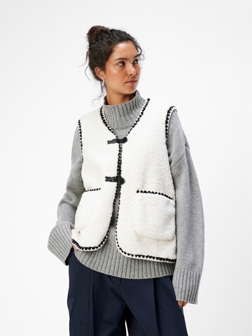 Gilet OBJECT en blanc : devant