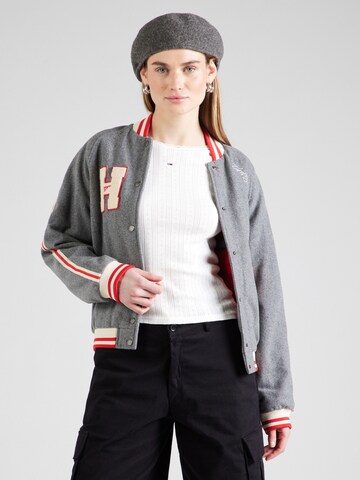 Giacca di mezza stagione di Tommy Jeans in grigio: frontale