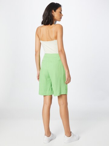 JUST FEMALE Loose fit Pleated Pants 'Caro' in Green