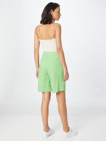JUST FEMALE Loose fit Trousers with creases 'Caro' in Green
