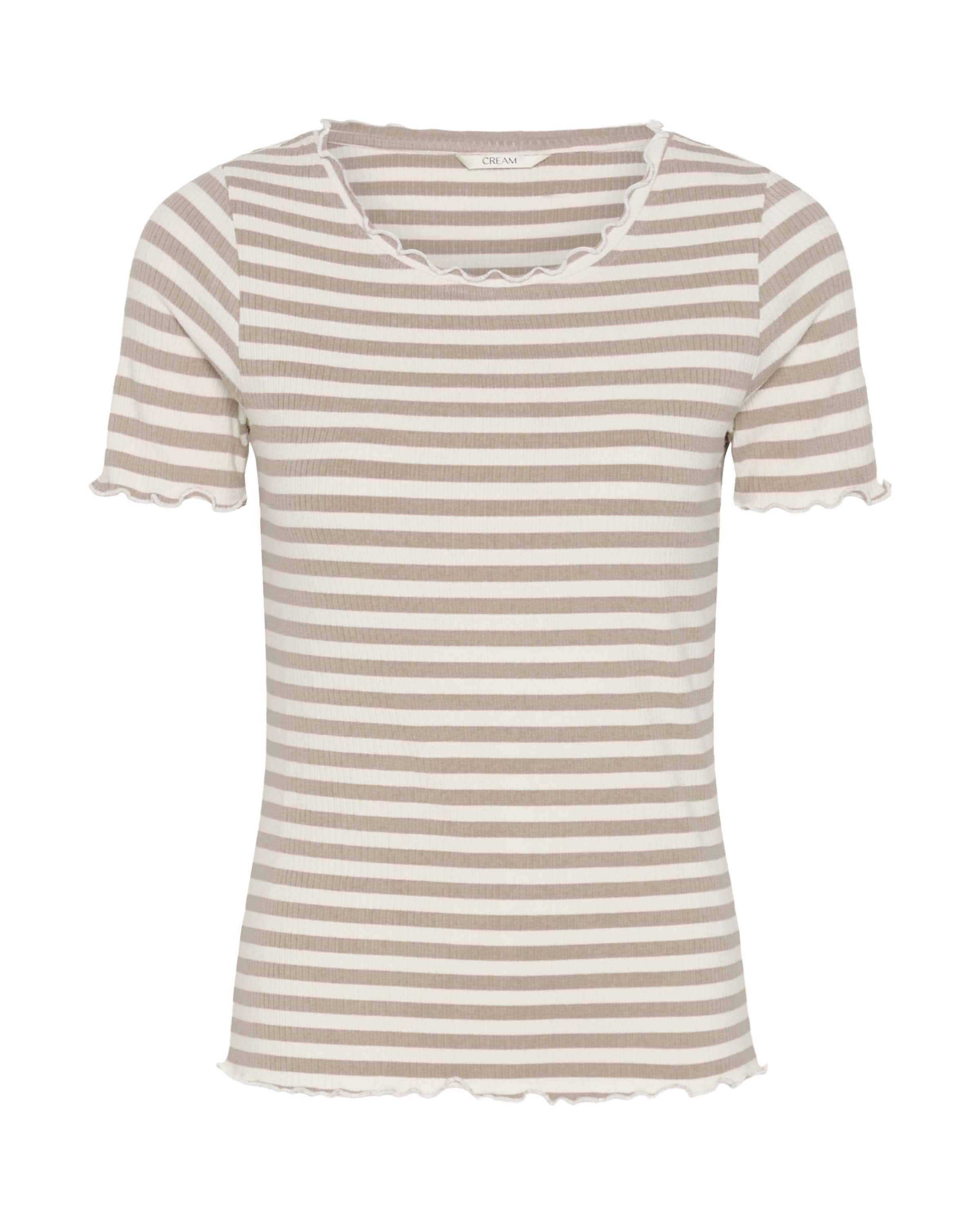T-shirt 'Ribba' Cream en beige : devant