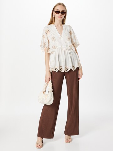 River Island Blouse 'BRODERIE' in Beige