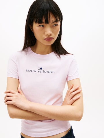 Tommy Jeans Tričko 'ESS' - Ružová