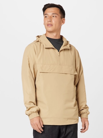 Urban Classics Between-Season Jacket in Beige: front